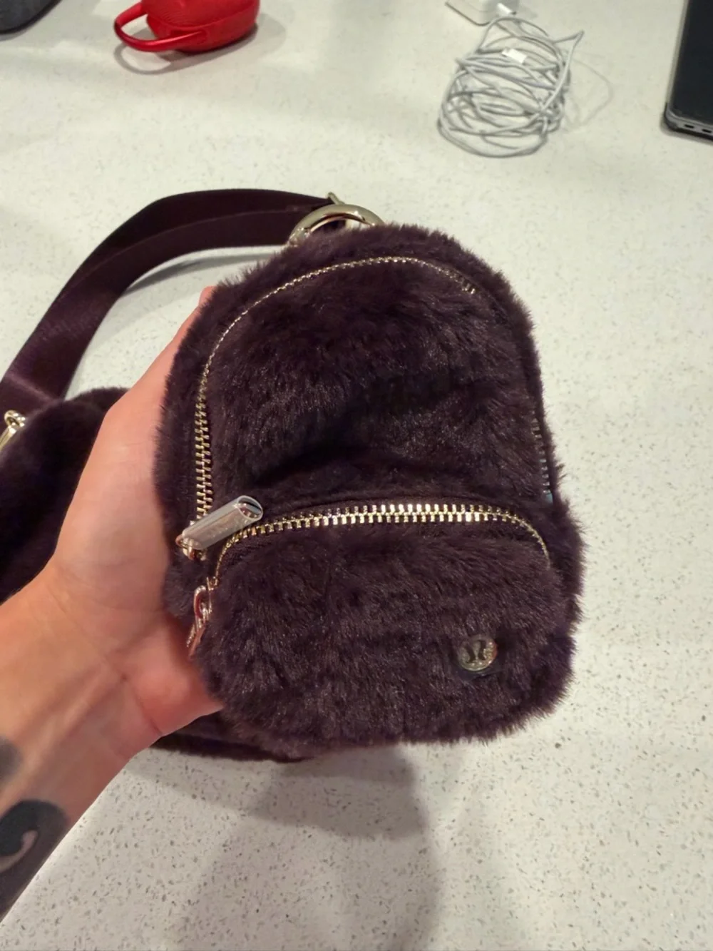 lululemon athletica Plush Crossbody Bag in Deep Plum